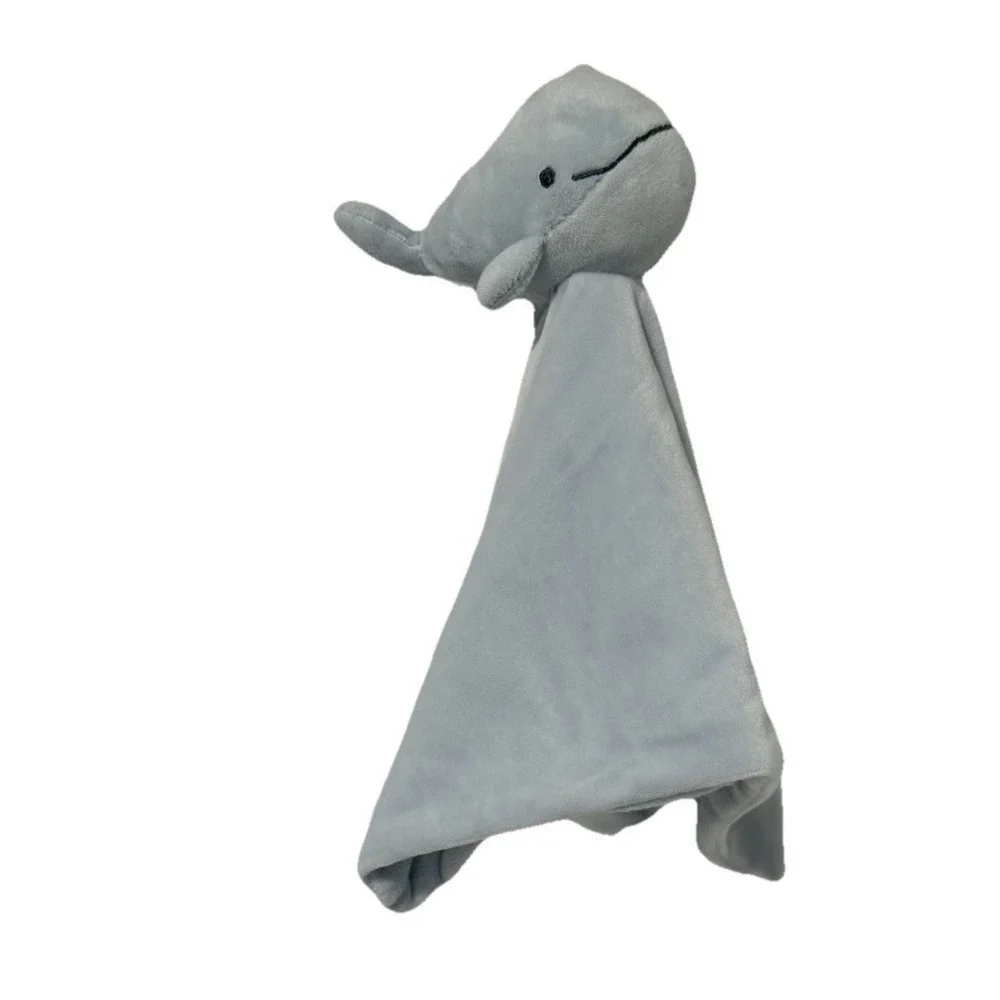 NWT Carters Baby Blue Whale‎ Lovey Cuddle Plush Newborn Infant Security Blanket